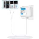 24V Doorbell Transformer Compatible with Ring Doorbell,Video Doorbell,Nest, Ecobee, Sensi and Honeywell Thermostats,24V 500MA AC Transformer (16.4FT White 12.0, Watts