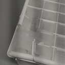 Akro-Mils 64-Drawer Plastic Drawer Storage Cabinet for Garage Organization, Bead Organizer, Building Bricks Storage, Teacher Toolbox, Makeup Organizer, 20" W x 6" D x 16" H, 10164 White