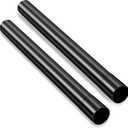 Honoson 2 Pcs 1.25 Inch Vacuum Extension Wand 32mm Black Vacuum Attachments Wand Cleaner Replacement Extension Tubes Accessories and Attachment Replacement Cleaner Pipe Tubes Extend to 14.6 Inch Long