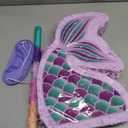 WERNNSAI Mermaid Piata - Mermaid Party Supplies Piata Bundle with Blindfold and Bat for Girls Kids Ocean Theme Birthday Party Game Carnival Activity Decorations (16.7" x 12.2" x 3.1")