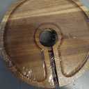 Mini Charcuterie Board with Wine Holder, Wine Glass Charcuterie Topper, Wine Gifts Accessories, Cheese Appetizer Plates for Wine Party Bars Restaurants, 7.1'' Set of 4, Acacia Wood