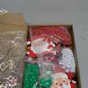 24 Sets Christmas Sign Craft Kits for Kids Winter Wooden Crafts with Beads Santa Claus Reindeer Elf Ornament Christmas DIY Craft Art Sets for Holiday Party Favors Classroom Activities Decor