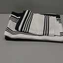 Urban Villa Kitchen Towels 100% Cotton Pack of 6, Highly Absorbent Quick Drying Super Soft Premium Dish Towels for Kitchen with Hanging Loop Hand & Tea Towels - 20x30 Inch, (Black & White, Striped)