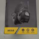 Bluetooth 5.4 Hearing Protection AM FM Radio Headphones with Digital Display, 30 SNR Noise Reduction Safety Earmuffs with Rechargeable 2000 mAh Large Battery, Ear Protector for Mowing Lawn Work (Black)