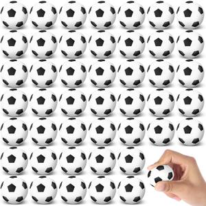 Blulu 30 Pcs Mini Soccer Stress Balls Bulk 1. 6 Inch Small Foam Balls for Kids Stress Relief Relaxation Soccer Party Favors Sport Team Gifts Party Bags Fillers Decoration School Carnival Reward