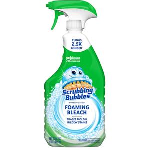 Scrubbing Bubbles Foaming Bleach Bathroom and Shower Cleaner Disinfectant Spray, Helps Erase Mold & Mildew, 32oz