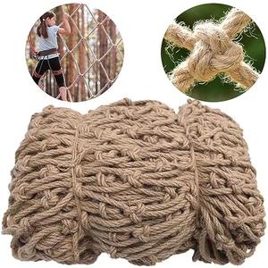 KINGPOUL Climbing Cargo Net, Safety Nets Cargo Rope Ladder Truck Trailer Heavy Duty Netting Balcony Banister Stair Protection Fence Decor Mesh Nets Netting,Netting Grid Rail Playground Indoor Outdoor