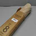 SHACOS Round Braided Placemats Set of 8 Cotton Fabric Round Table Mats Non Slip Washable 15 inch Round Place Mats (Beige, 8)