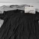 True Religion Mens Undershirts 4 Pack Lightweight Mens Undershirt, 100% Cotton (Large, White/White/Heather Grey/Black)