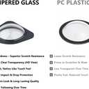Premium Tempered Glass Front Camera Lens Guard Cover Protector For Tesla Model Y Model 3 Cybertruck - Autopilot Compatible - Scratch & Drop Resistant Protection