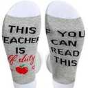 If You Can Read This This Socks For Women Teacher Off Duty Gift Socks Size 6-11W