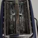 West Bend Timeless 2-Slice Toaster with 7 Browning Levels, Bagel/Waffle/Defrost Settings, High-Lift Lever, Anti-Jam, Easy-Clean Crumb Tray, 2-Slice, Blue/Gold