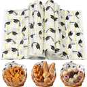 Marspark 150 Pcs 2026 Graduation Deli Wax Paper Sheets for Food 9.8 x 8.3 Inch Greaseproof Waterproof Sandwich Wrapping Paper Basket Liner for Picnic Kitchen Graduation Party Supplies(Ribbons)