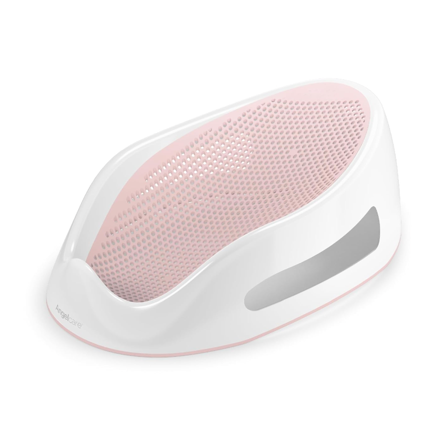 Angelcare Baby Bath Support, Pink, Birth to 6 Months, Made in Canada
