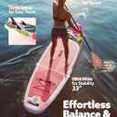 SLOOSH Inflatable Stand Up Paddle Board, 10'6" Inflatable Paddle Boards with Premium Accessories, Non-Slip EVA Deck, Ultra-Light Carry Bag Pump, Meander SUP for Youth & Adults