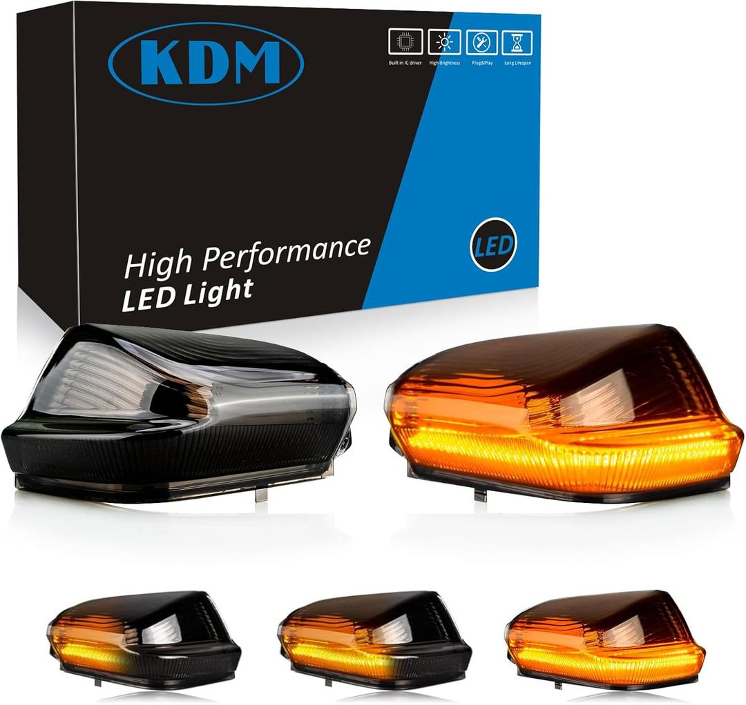 KDM LED Sequential Side Mirror Reflector Light Compatible with 20062021 Mer'cedes Benz Sprinter W906 VW Crafter,Van Turn Signal Rearview Blinker Indicator Lamp,Smoked Lens Dynamic Amber,2Pack KDM LED Sequential Side Mirror Reflector Light Compatible with 20062021 Mer'cedes Benz Sprinter W906 VW Crafter,Van Turn Signal Rearview Blinker Indicator Lamp,Smoked Lens Dynamic Amber,2Pack