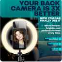 Selfie Monitor Screen for iPhone & Android Magnetic Wireless Vlog Screens for Back Camera, 4K Mirroring External Monitors, Content Creator Cell Phone Accessories with Bluetooth Remote