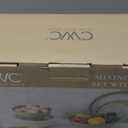 COOK WITH COLOR Mixing Bowls with TPR Lids - 12 Piece Plastic Nesting Bowls Set includes 6 Prep Bowls and 6 Lids, Microwave Safe (Brown)