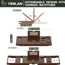 Bathtub Trays for Tub,Bath Tray, Foldable Bathtub Caddy,Brown
