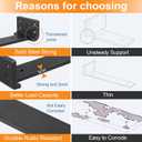 Floating Shelf Brackets 12 inch 6 Pack L Brackets for Shelves Black Metal Heavy Duty Shelf Bracket for DIY Decorative with Mounting Hardware