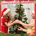 24 Pcs Christmas Glitter Berries Stems, 8.8" H Artificial Christmas Picks for Xmas Tree Ornaments, Holiday Wreath DIY Crafts, Xmas and Home Decor (Gold, White)