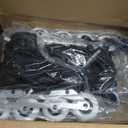 Inline Skates PRO for Adult Women - ABEC-9 Bearing with Breathable Lining for Male Female, Optional Brake, Size W 6-9, Black