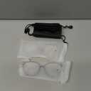 Gaoye Blue Light Blocking Glasses - Trending Round TR90 Frames, Metal Arms, UV400 Protection - Matching Soft Case (2-pink+tea Leopard)