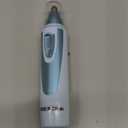 Ear and Nose Hair Trimmer Clipper - 2025 Professional Painless Eyebrow & Facial Hair Trimmer for Men Women, Battery-Operated Trimmer with IPX7 Waterproof, Dual Edge Blades for Easy Cleansing Blue