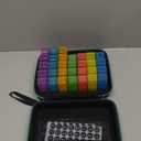 Monthly Pill Organizer 2 Times a Day, with Portable Hard Shell, Pill Cutter, 31-Day Box, Plastic Opening Pick, Monthly & Weekly Stickers, Convenient Medication Management (Black, 2 Times a Day)