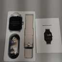 Smart Watch for Men Women Compatible with iPhone Samsung Android Phone 1.69 inch Full Touch Screen IP68 Waterproof Bluetooh Fitness Tracker Heart Rate/Sleep Monitor (Starlight)