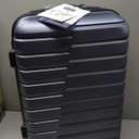 Coolife Luggage Suitcase Carry on Hardside PC+ABS Spinner TSA Lock Telescopic Handle (Size: S(20in_carry on) Blue