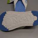 ONCAI Orthopedic Flip Flops Women with Arch Support Ladies Orthotic Recovery Sandals 2025 Comfortable Plantar Fasciitis Slip On Walking Sandal for Womans Indoor Casual Summer (Blue-White), Size: 7