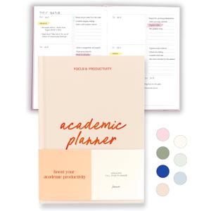 Lamare Academic Planner 2026 College Essentials  Undated Weekly College Student Planner for Homeschool, High School, College & Nursing Students (Peach)
