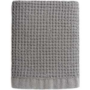ONSEN - Bath Towel Set - XL Bath Sheet, Cinder Grey - Supima Cotton Lightweight & Quick-Dry - Curvy Weave Shower Towel