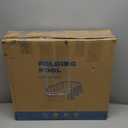 HeySplash Foldable Pool, Non-Inflatable Swimming Pool with Rigid Puncture-Proof Hard Composite Board, Kiddie Pool Outdoor Pool, Adults & Kids Pool for Backyard Garden Dog Pool 114"70"19", Ice Blue