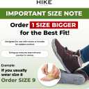 Hike Footwear Caspar Pro HF - Non-slip and Healthy Comfortable Winter Barefoot Pro Shoes Provide Warmth and Support, Natural Walking Hike Boots For Women Men (Green)