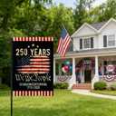 4 x 250 Anniversary Usa Garden Flags for Outside,250 Anniversary USA Flag with Stars Stripes 1776-2026,250th Anniversary America Semiquincentennial Commemorative Patriotic 4th of July Decorations Yard Sign Double-Sided Garden Flag Waterproof 250 Year American Flag 12x18 Inch