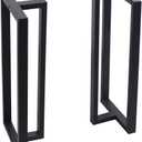 MBQQ Furniture Legs 35 Height 15 Wide Rustic Decory T Shape Table Legs,Heavy Duty Metal Desk Legs,Dining Table Legs,Industrial Modern, DIY Iron Bench Legs