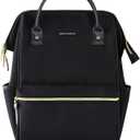 KROSER Laptop Backpack 17" Stylish Backpack Water Repellent College Casual Daypack with USB Port Travel Business Work Bag for Men/Women-Black