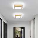 EIDISUNY Modern LED Ceiling Light, Hallway Ceiling Light, 6000K Cold White Flush Mount Ceiling Lamp, Square Hallway Lighting Fixtures for Living Room Bedroom Bathroom Kitchen