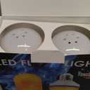 LED Flame Effect Light Bulb, 4 Modes E26 Base Fire Light Bulbs with Gravity Sensor (Red - 2 Pack)