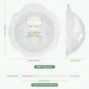 haakaa Petal Soft Silicone Milk CollectorDiscreet Leak-Protection Breast Milk Saver, Reusable Breast Shells Milk Collection Cup for Breastfeeding with Cleaning Brush- 2PCS