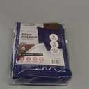 CirclesHome Pillow Protectors 4 Pack Standard Zippered - 100% Cotton Breathable Pillowcases - Protects Pillows from Dirt, Dust and Debris (Standard - Set of 4 - 20x26) (3 - Navy)