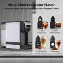 ST-550 4-in-1 Espresso Capsule Coffee Machine, Single Serve Coffee Maker for K*Cup/Nespresso/Dolce Gusto/Ground Coffee, 19Bar, 1L, Silver