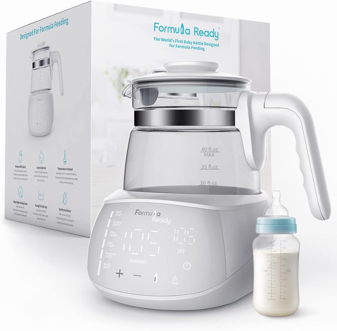 Baby Water Kettle- One Button Boil Cool Down and Keep Warm at Perfect Temperature 24/7 - Dispense Water Instantly- Replace Traditional Bottle Warmer