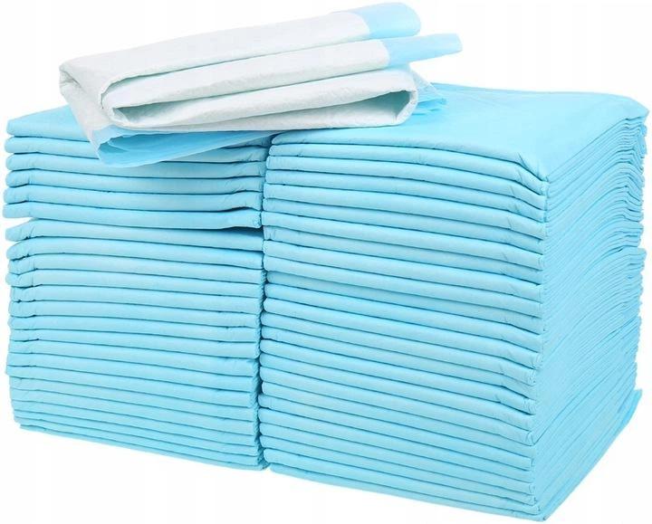 Basics Puppy Pads with QuickDry 5Layer LeakProof Design for Potty Training, XLarge Size 28 x 34 Inch, Pack of 40, Blue & White