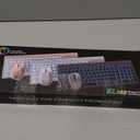 SABLUTE Wireless Keyboard and Mouse Combo Backlit  Compact Quiet Keyboard with RGB Mouse, Rechargeable, Slim, Sleep Mode, Portable Cordless Keyboard Mouse Set for Mac, Windows, Laptop, PC (Rose Gold)