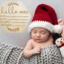 Handmade Welcome Baby Essentials for Nursery, Birth Announcement Sign for Hospital, Wooden Newborn Name Sign Gift Decor