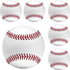 Tballs Training Baseballs Sponge Rubber Core, Reduced Impact Safety Baseballs, Unmarked Tee Ball Practice Baseball for League Play, Pitching, Hitting, Fielding, Autograph, Gifts