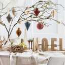 2 x AOBKIAT Christmas Tree Ornaments,Red Xmas Party Decorations-6PCS 3D Mini Glitter Edges Paper Honeycomb Ornaments,for Xmas,New Years,Birthday,Home Decor